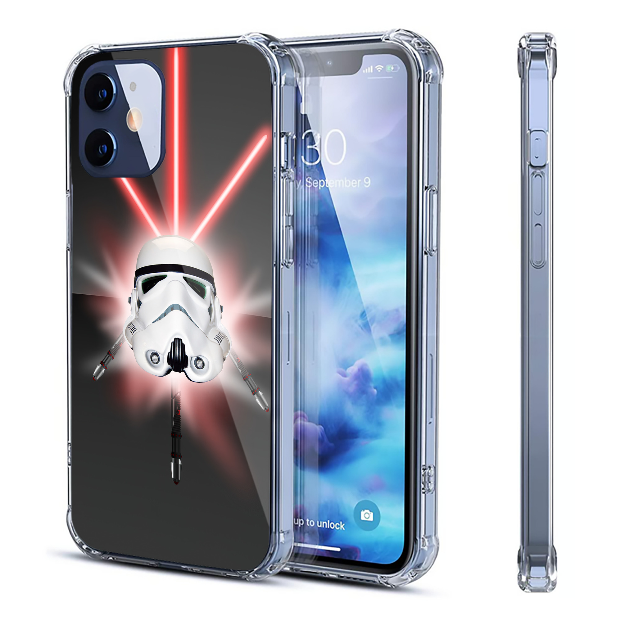 （画像用） スター・ウォーズ Star Wars 【iPhone 12シリーズ対応】透明スマホケース（クリアソフトケース）